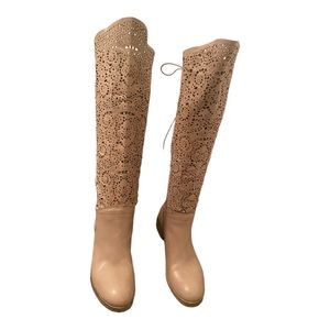 Genuine Italian Leather Tall Boots